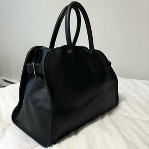 Pebbled Leather Top-Handle Shoulder Bag
